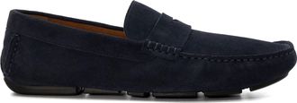 Dune London Mens Bradlay - Suede Driver - Navy material_leather1 - Size UK 7