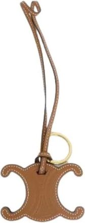 Celine Pre-owned Accessories, female, Brown, Size: ONE SIZE Pre-owned Calfskin Keyring