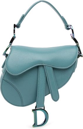 Dior Pre-owned Womens Saddle Bag - Marine Leather - One Size