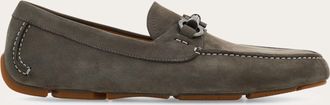 Ferragamo Men Gancini ornament driver Grey Size 10.5