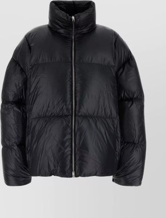 Jil Sander high collar padded quilted jacket