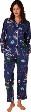 The Cats Pajamas Luxe Pima Pajama Set Conversational in Deerly at Nordstrom, Size X-Large