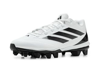adidas adiZero Impact 2.0 Molded Baseball Cleats Mens Shoes White/Black/Black : 10.5 D - Medium, Rubber