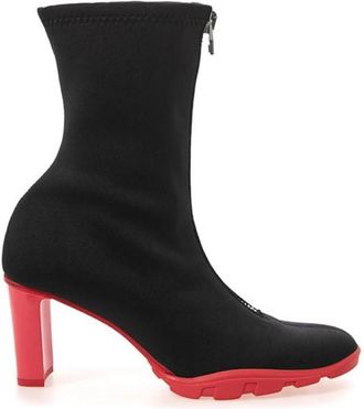 Alexander McQueen Multicolor Neopreen Laars - Dames - Laarzen met Hak - Zwart - 36 1/2 EU - Schoenen