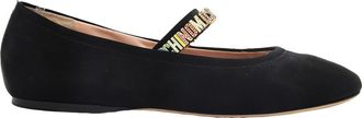 Moschino Mini Logo Lettering Ballet Flats, Brand Size 36 ( US Size 6 )