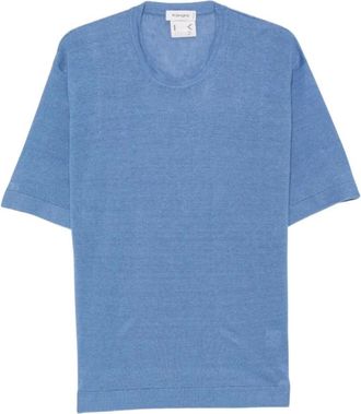 KANGRA Polo M-Manica Over Rasata Calata - Heren - T-shirts - Blauw - XL - Tops