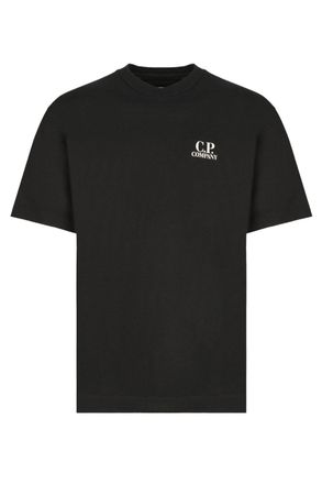 C.P. Company 30/1 BRITISH SAILOR LOGO T SHIRT Size: XXL, colour: BLACK