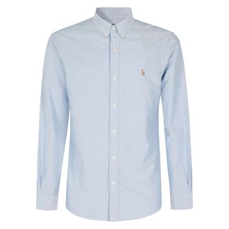 Polo Ralph Lauren SL Sport Shirt - Heren - Casual Overhemden - Blauw - S - Overhemden