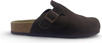 Jack Wills Leren muiltjes voor dames (Bruin)