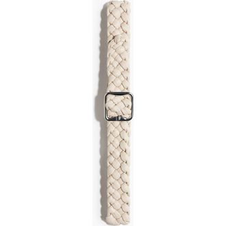 H&M Braided Belt in Light Beige at Nordstrom, Size Medium
