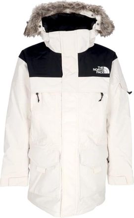 The North Face Lange Donsjas - Heren - Ski Jassen - Wit - L - Nylon - Fitness