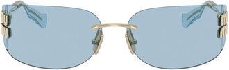 Miu Miu Light Blue Wrap Ladies Sunglasses MU A51S ZVN10P 75