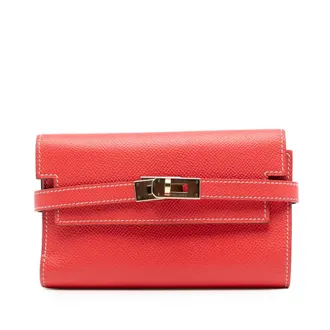 Herm&egrave;s Pre-owned Hermes Epsom Kelly Depliant Wallet Ladies K6BKLVPY314QONPP