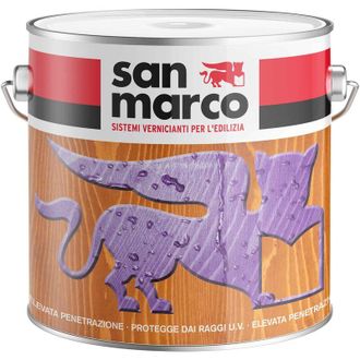 San Marco San Marco - Marconol impregnante al solvente cerato noce chiaro lt 2,5 per legno