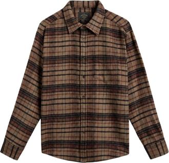 Portuguese Flannel Camicia Oversized Stalia a quadri - - Shirts - Uomo - Marrone - XL