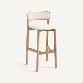 AM.PM Barstoel in eikenhout en textiel, Batignolles, Gallina