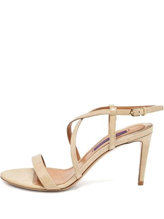 Ralph Lauren 2024 90 mm sandalen met gekruiste bandjes - Beige