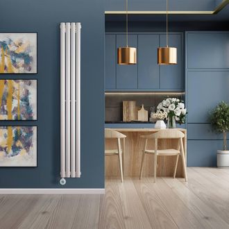 Eden Paris Teppra 1200W Electric Vertical Radiator in White with Smart WiFi
