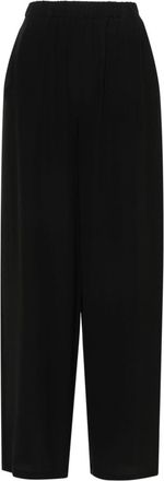 Max Mara Zigano silk palazzo pants - women - Silk - 34 - Black