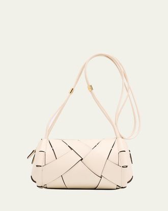 Ulla Johnson Charlotte Woven Leather Camera Bag