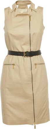 Michael Kors Abito midi con zip - Toni neutri