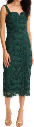 Allison Drea Skirt In Pine Green