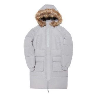 New Balance Parka Jacket Grey White AMJ04361-GR