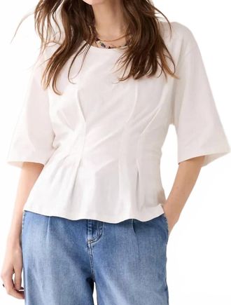 Summum Feminine Jersey T-Shirt In Off White
