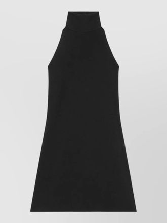 Courr&egrave;ges a line dress high neck mini length