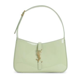 Saint Laurent Shoulder Bags, female, Green, Size: ONE SIZE Le 5 &Agrave; 7 Shoulder Bag