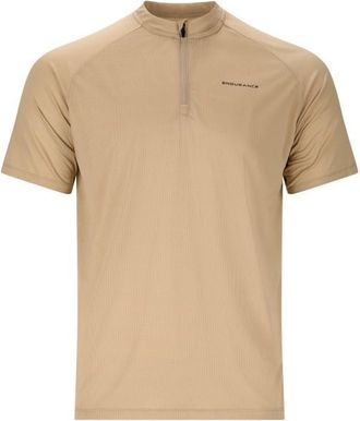 ENDURANCE Crow Melange Cycling/MTB S/S Shirt Velotrikot f&uuml;r Herren | beige