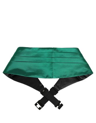 Dolce & Gabbana Silk Cummerbund Belt - Green