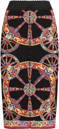 Dolce & Gabbana Midi Skirts - Dames - Midirokken - Veelkleurig - M - Rokken
