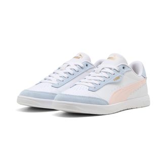 Puma Sneaker PUMA VIKKY STAR OG, Damen, Gr. 40,5, blau (puma wei&szlig;, jasmine flower), Leder, unifarben, Schuhe Sneaker, f&uuml;r sportlichen Look im Alltag, mit L