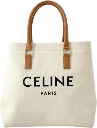 Celine Pre-owned Tote Bags, female, Beige, Size: ONE SIZE Pre-owned Vintage Tote Bag
