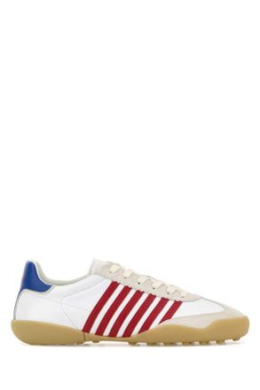Dsquared2 White Stripes Soccer Sneakers