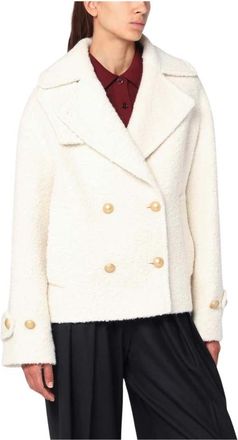 Tagliatore Jassen Room - Dames - Mantel - Beige - XS - Wol - Jassen