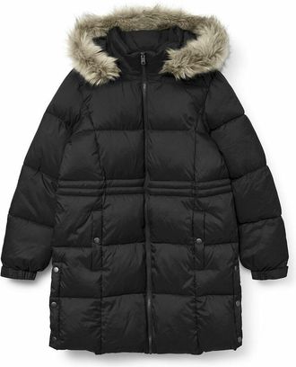 Vero Moda Lange donsjas met afgeboorde kap