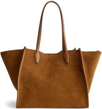Madewell The Lexington Suede Tote in Aged Cognac at Nordstrom