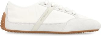 Givenchy Almond Toe Nylon Suede Sneakers - Heren - Sneakers - Wit - 41 EU - Nylon - Schoenen