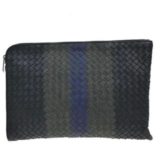 Bottega Veneta Vintage, unisex, Zwart, ONE Size, Leer, Pre-owned Leren Clutch