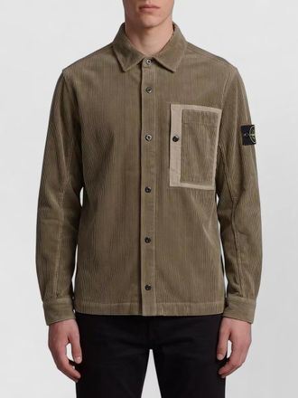 Stone Island corduroy relaxed-fit shirt jacket