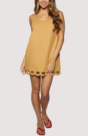 Lost + Wander Seashell Drift Cotton Minidress in Terra Cotta at Nordstrom, Size Medium