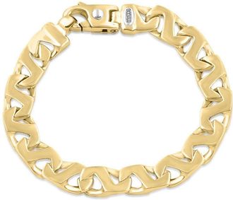 Pompeii3 Mens Link 14k Gold (42gram) or Platinum (68gram) 10mm Link Bracelet 8.5