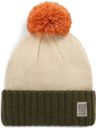 Topo Designs Pompom Beanie Khaki