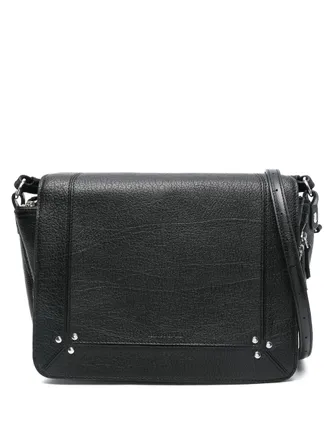 Jerome Dreyfuss Igor cross body bag - women - Goat Skin/Cotton/Buffalo Leather - One Size - Black