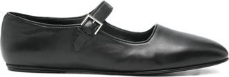 The Row Ballerine Ava con fibbia - Nero