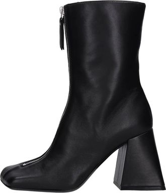 Vic Mati&eacute; Schoenen, Dames, Zwart, 41 EU, Leer, 1F2456D Enkellaars