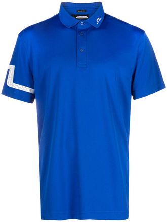J.Lindeberg Heath contrast-trim polo - men - Polyester - M - Blue