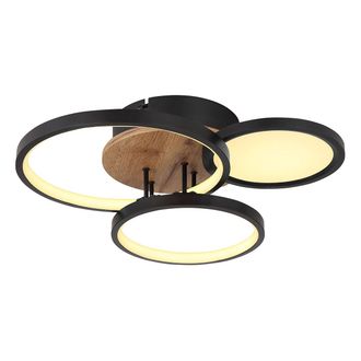 Globo Lighting Plaf&oacute;n - Sid - Negro - Metal - Led - 67273-30 - Globo